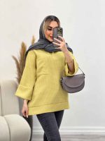 مانتو جلوبسته آستین دوبل کد 4339 - تصویر 7