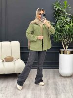 مانتو لینن چهار جیب کد 4426 - تصویر 12