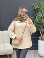 مانتو لینن چهار جیب کد 4426 - تصویر 4