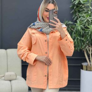 مانتو لینن چهار جیب کد 4426