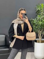 مانتو دو دکمه جیب نما کد 4316 - تصویر 23