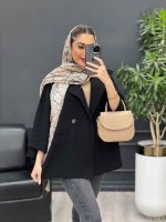 مانتو دو دکمه جیب نما کد 4316 - تصویر 14