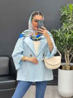 مانتو دو دکمه جیب نما کد 4316 - تصویر 20