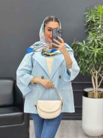 مانتو دو دکمه جیب نما کد 4316 - تصویر 2