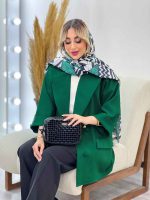 مانتو مازراتی یقه بلیزر چهاردکمه کد 4415 - تصویر 12
