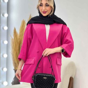 مانتو مازراتی یقه بلیزر چهاردکمه کد 4415