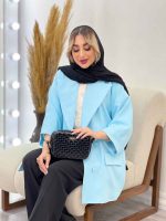 مانتو مازراتی یقه بلیزر چهاردکمه کد 4415 - تصویر 3