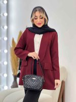 مانتو مازراتی دو جیب نما کد 4326 - تصویر 2