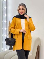مانتو مازراتی دو جیب نما کد 4326 - تصویر 8