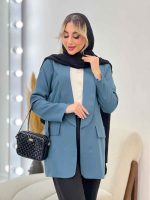 مانتو مازراتی دو جیب نما کد 4326 - تصویر 6