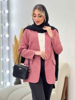 مانتو مازراتی دو جیب نما کد 4326 - تصویر 5