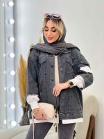 جین ترکیبی دو جیب نما کد 4400 - تصویر 4
