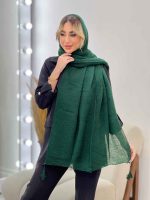 شال پلیسه ساده کد 4409 - تصویر 2