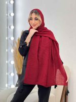 شال پلیسه ساده کد 4409 - تصویر 3