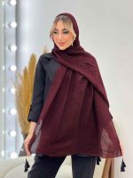شال پلیسه ساده کد 4409 - تصویر 5