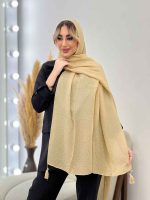 شال پلیسه ساده کد 4409 - تصویر 10