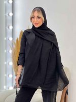 شال پلیسه ساده کد 4409 - تصویر 26