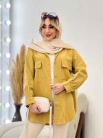 مانتو جیب پاکتی پایین هلال کد 4402 - تصویر 18
