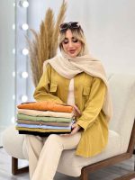 مانتو جیب پاکتی پایین هلال کد 4402 - تصویر 11