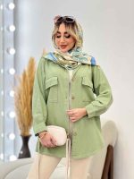 مانتو جیب پاکتی پایین هلال کد 4402 - تصویر 24