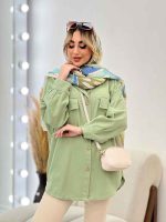 مانتو جیب پاکتی پایین هلال کد 4402 - تصویر 10