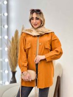 مانتو جیب پاکتی پایین هلال کد 4402 - تصویر 3