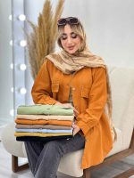 مانتو جیب پاکتی پایین هلال کد 4402 - تصویر 8