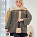 مانتو گلدوزی جلو باز کد 4302