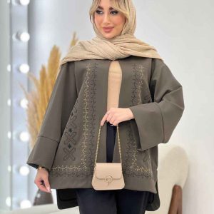 مانتو گلدوزی جلو باز کد 4302