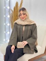 مانتو گلدوزی جلو باز کد 4302 - تصویر 5