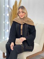 مانتو گلدوزی جلو باز کد 4302 - تصویر 7