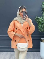 مانتو ژیله دکمه دار کد 4427 - تصویر 2