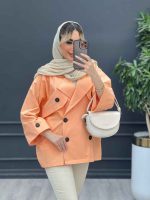 مانتو ژیله دکمه دار کد 4427 - تصویر 10