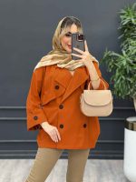 مانتو ژیله دکمه دار کد 4427 - تصویر 16