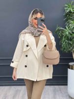 مانتو ژیله دکمه دار کد 4427 - تصویر 11