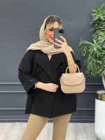 مانتو ژیله دکمه دار کد 4427 - تصویر 6