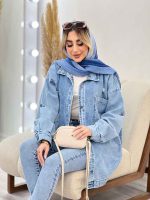 مانتو جین آستین پاگن کد 4391 - تصویر 8