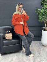 شومیز دو جیب طرح گربه کد 4369 - تصویر 21
