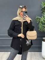 شومیز دو جیب طرح گربه کد 4369 - تصویر 12