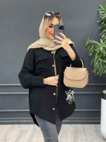 شومیز دو جیب طرح گربه کد 4369 - تصویر 22