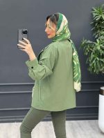 مانتو لینن سر آستین دکمه کد 4429 - تصویر 20