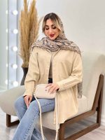 مانتو کتان رنگی دو جیب کد 4333 - تصویر 25