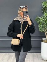 مانتو لینن برش دار کد 4347 - تصویر 4