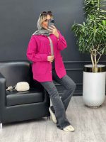 مانتو لینن برش دار کد 4347 - تصویر 6