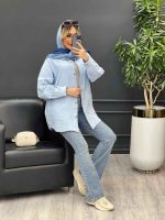 مانتو لینن برش دار کد 4347 - تصویر 11