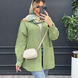 مانتو لینن برش دار کد 4347