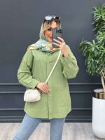 مانتو لینن برش دار کد 4347 - تصویر 20