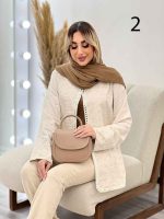 مانتو جلو باز آینه دوزی کد 4431 - تصویر 12