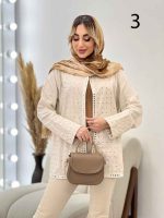 مانتو جلو باز آینه دوزی کد 4431 - تصویر 8