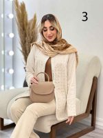 مانتو جلو باز آینه دوزی کد 4431 - تصویر 6